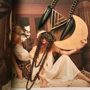 Vintage Bohemian Gold Necklace